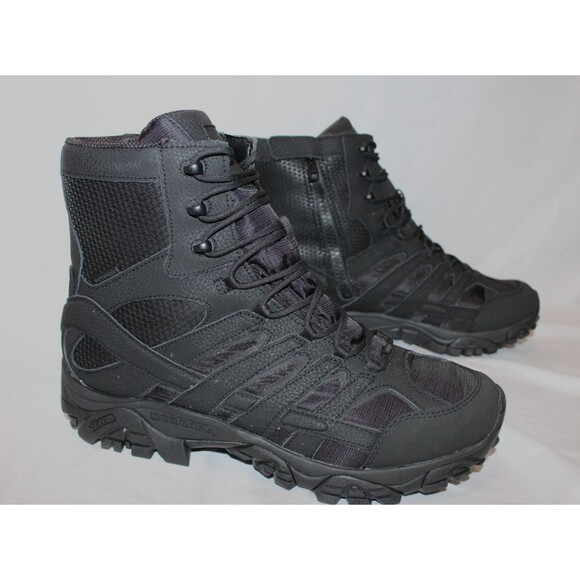 Merrell Moab 2 8" Tactical Waterproof Side-Zip Waterproof Boots Black Sz 10.5 - Picture 3 of 8